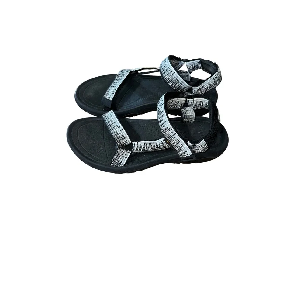 Teva Hurricane XLT2 Mens Sandals Black White Patterned Straps 1019234 Size 11